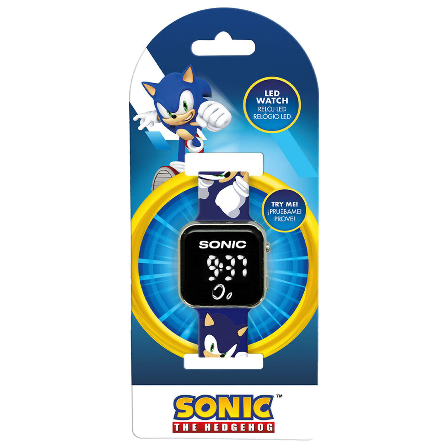 Sonic the Hedgehog LED hodinky fotografii produktu