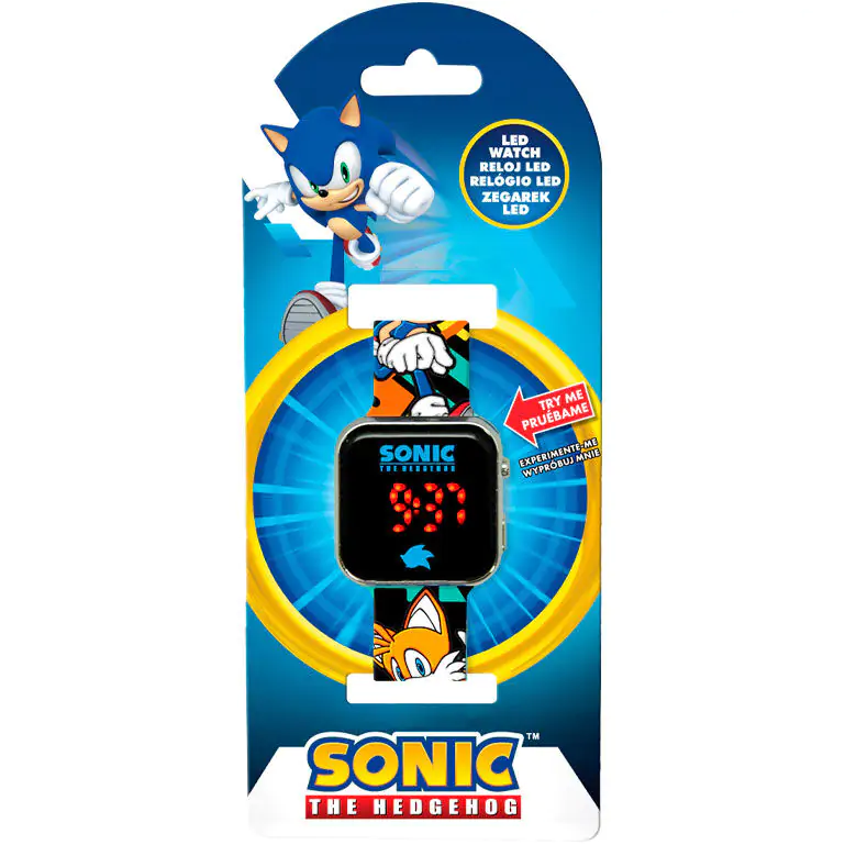 Sonic the Hedgehog LED hodinky fotografii produktu