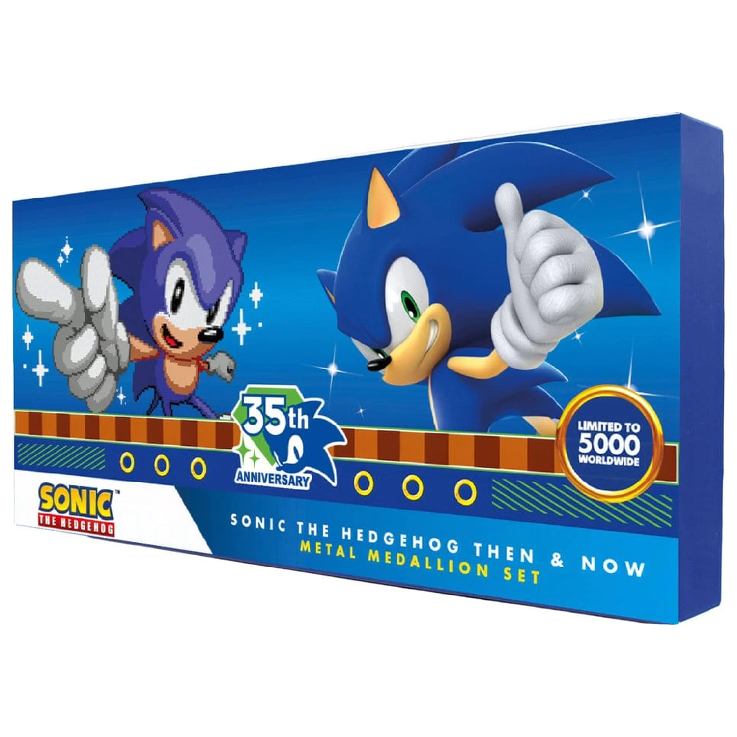 Sonic the Hedgehog Medailonová sada k 35. výročí Tehdy a nyní Limitovaná edice fotografii produktu
