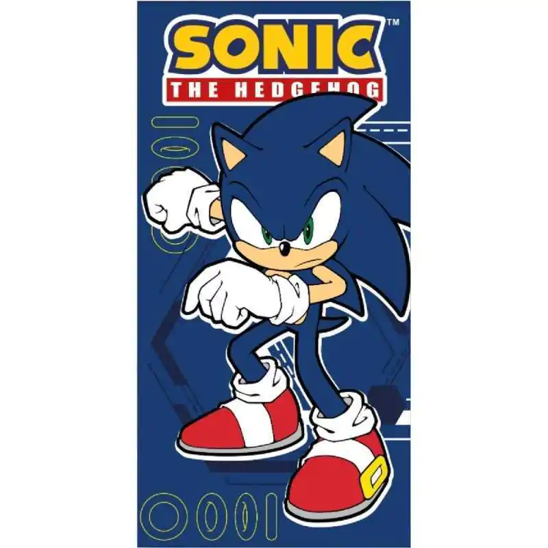 Sonic The Hedgehog plážová osuška z mikrovlákna fotografii produktu