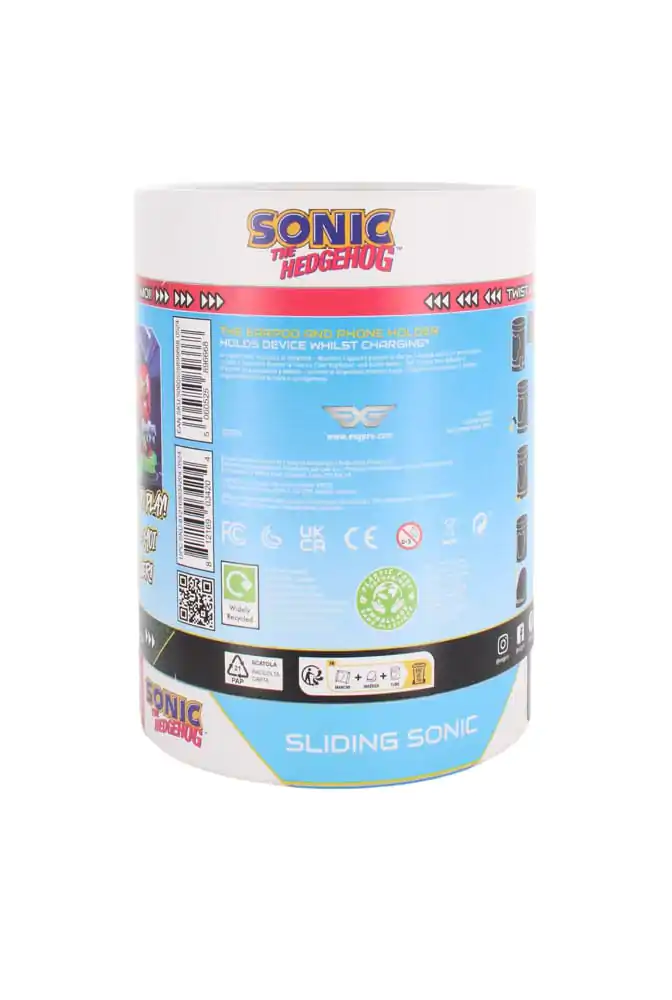Sonic the Hedgehog Sliding Sonic mini kabelový držák 10 cm fotografii produktu