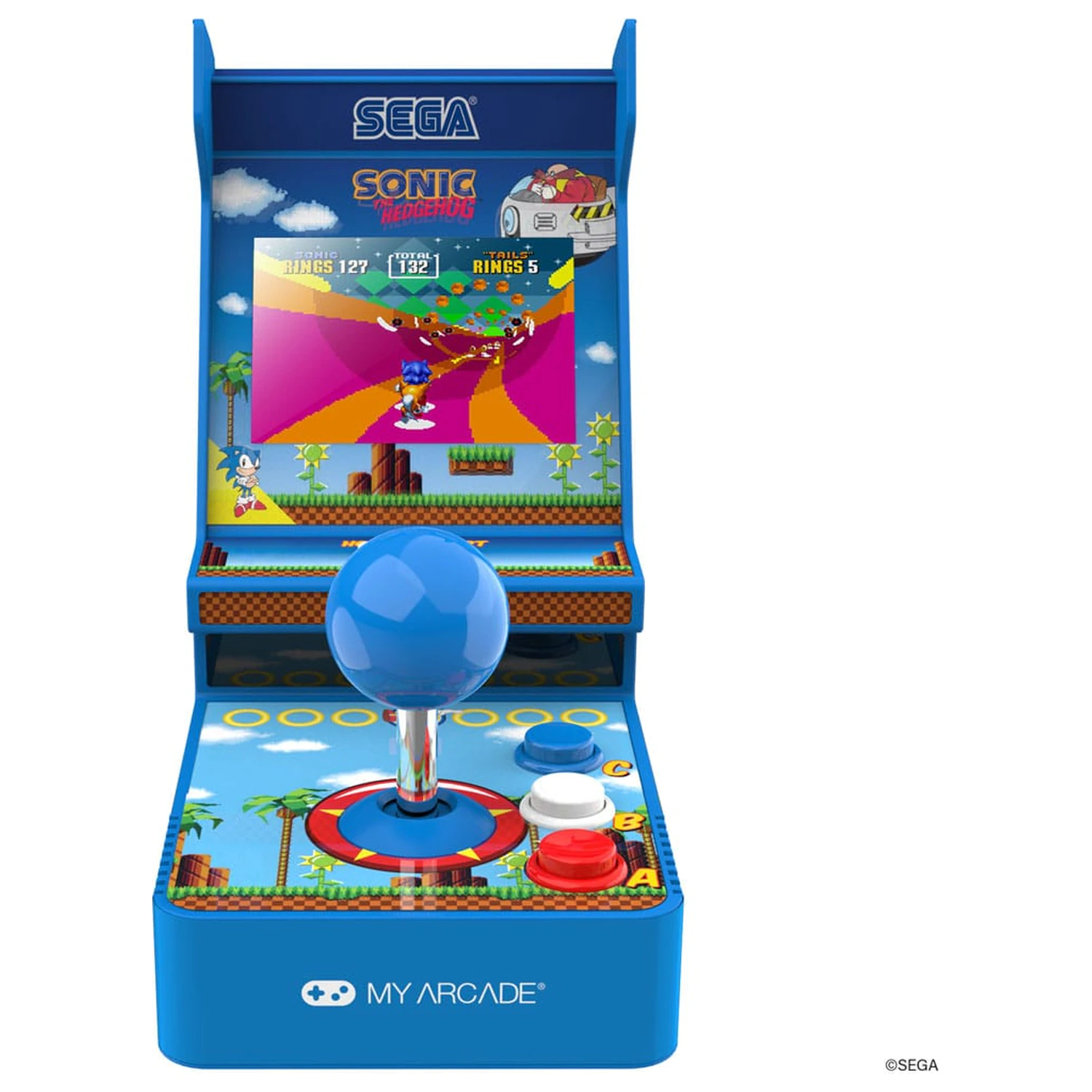 Sonic The Hedgehog Přenosný Retro Arkádový Joystick Hráč fotografii produktu