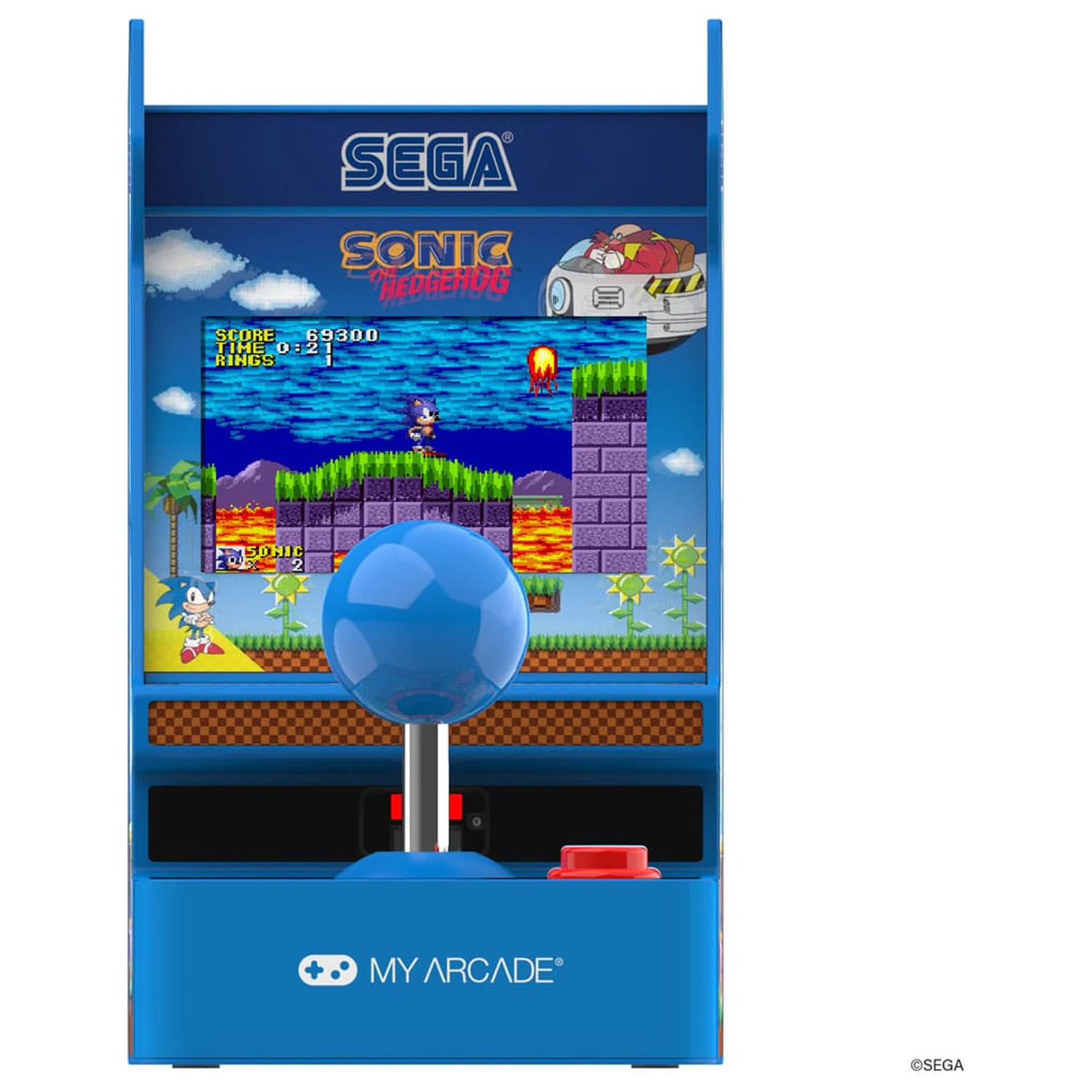 Sonic The Hedgehog Přenosný Retro Arkádový Joystick Hráč fotografii produktu