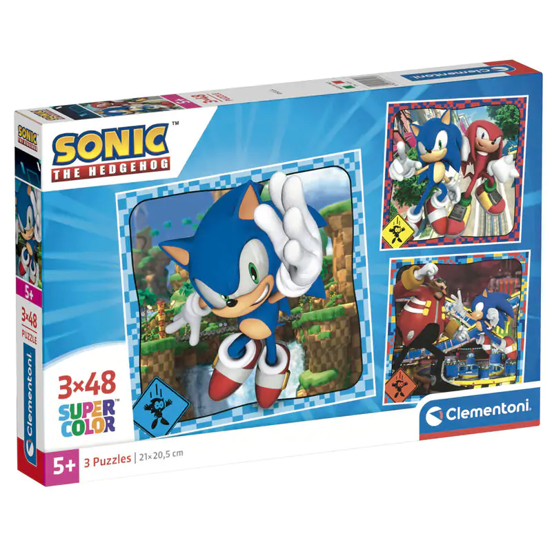 Puzzle Sonic the Hedgehog 3x48 dílků fotografii produktu