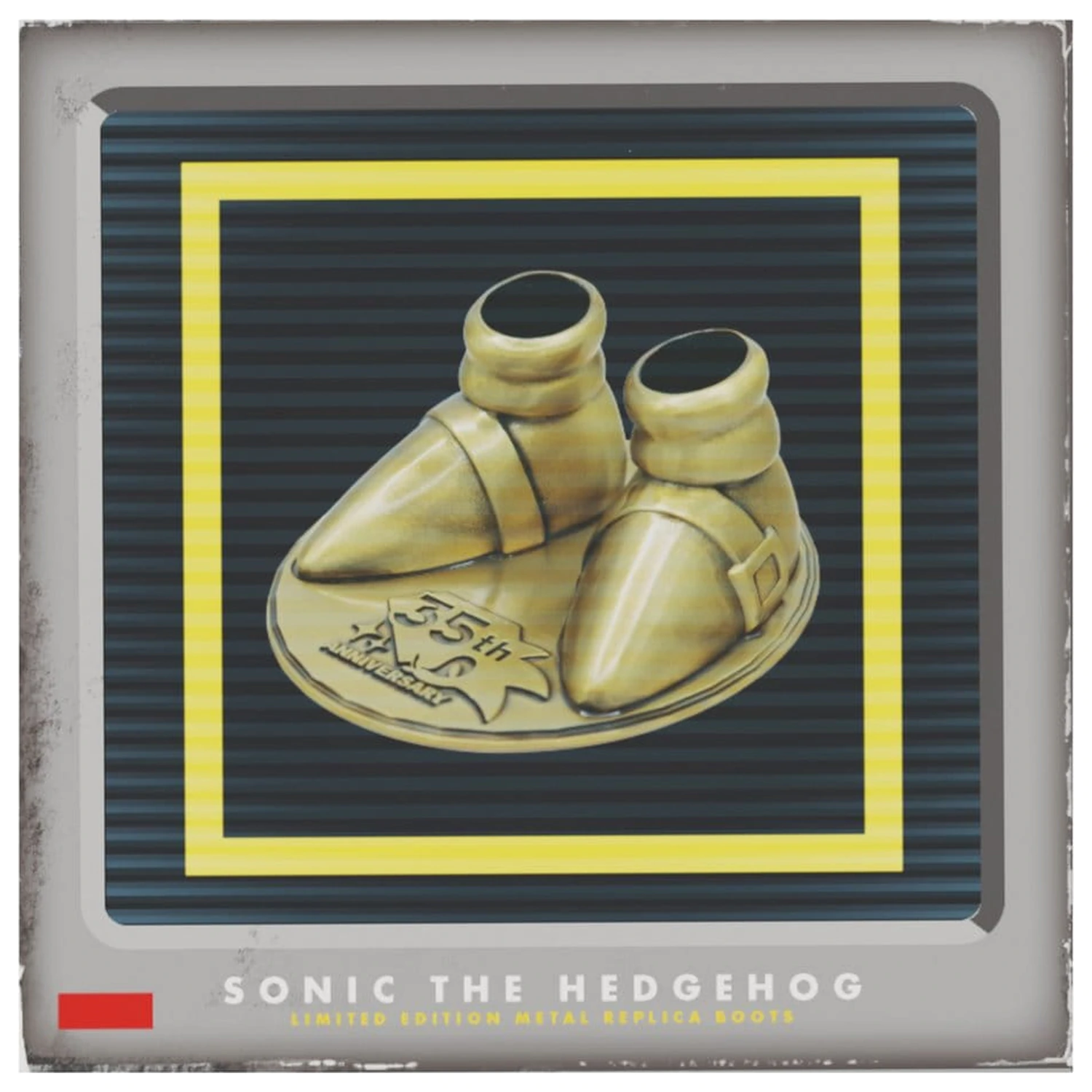 Sonic the Hedgehog replika 35. výročí kovové boty limitovaná edice fotografii produktu