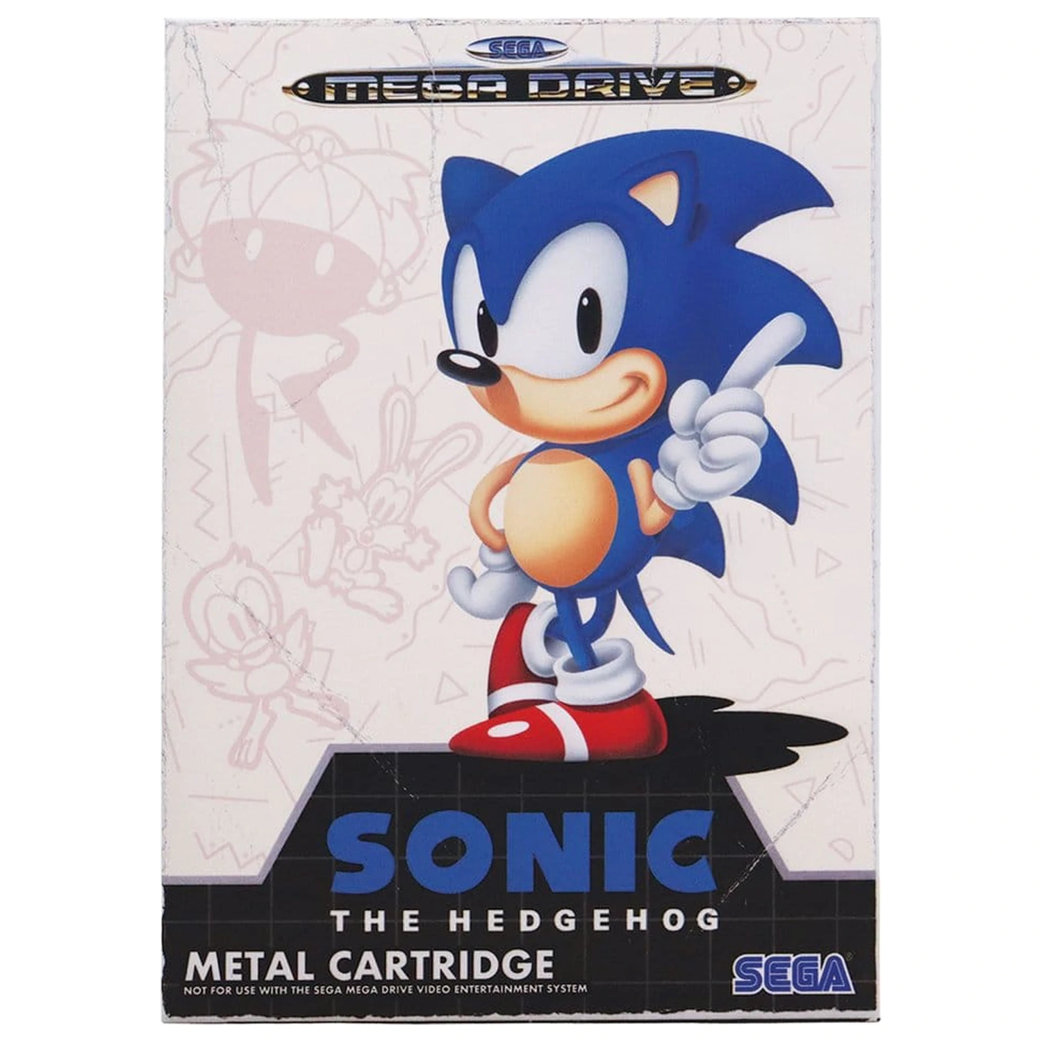 Sonic the Hedgehog Replica Game Cartridge Limited Edition 11 x 7 x 1 cm fotografii produktu