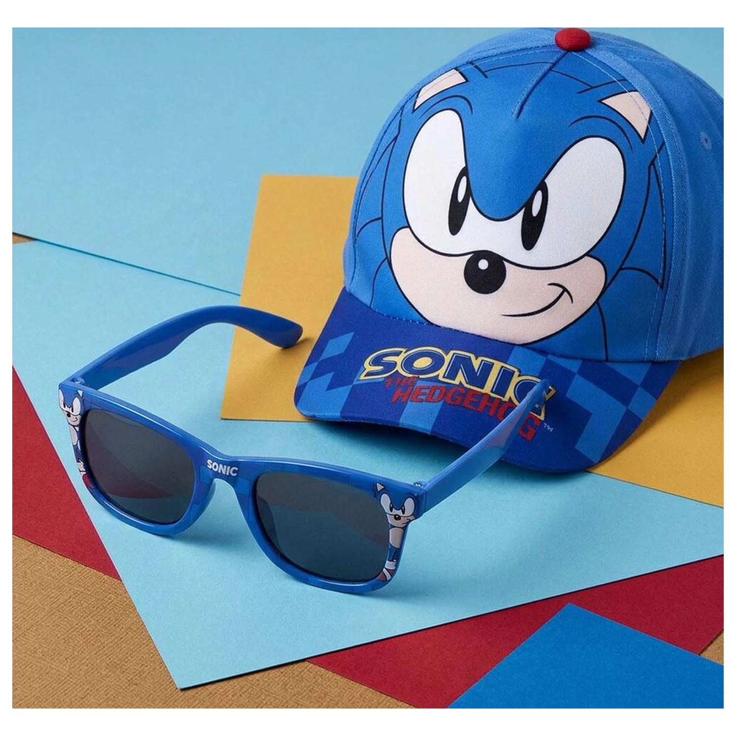 Sonic The Hedgehog sada kšiltovka + sluneční brýle fotografii produktu