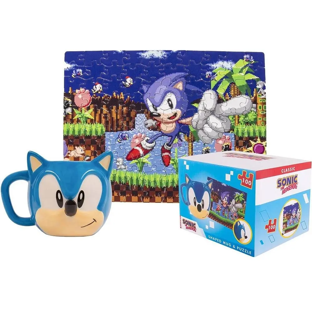 Sonic the Hedgehog hrnek a puzzle set Sonic fotografii produktu