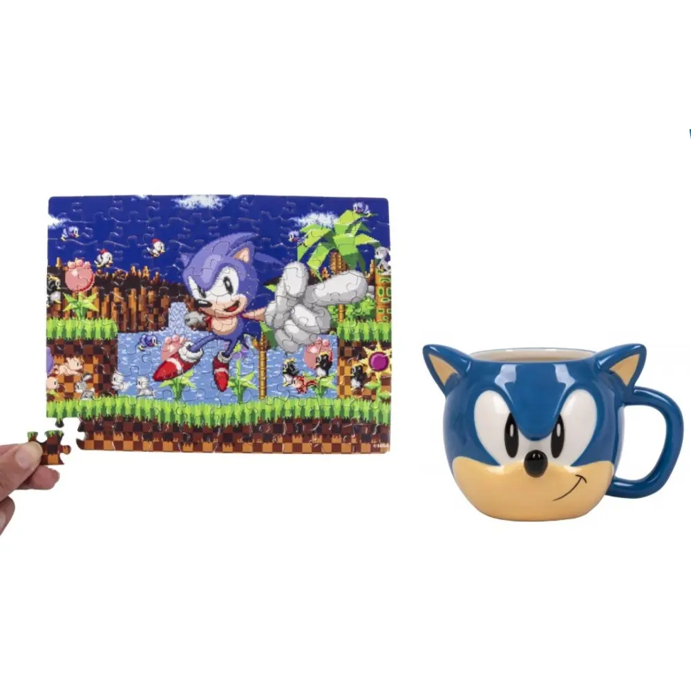Sonic the Hedgehog hrnek a puzzle set Sonic fotografii produktu