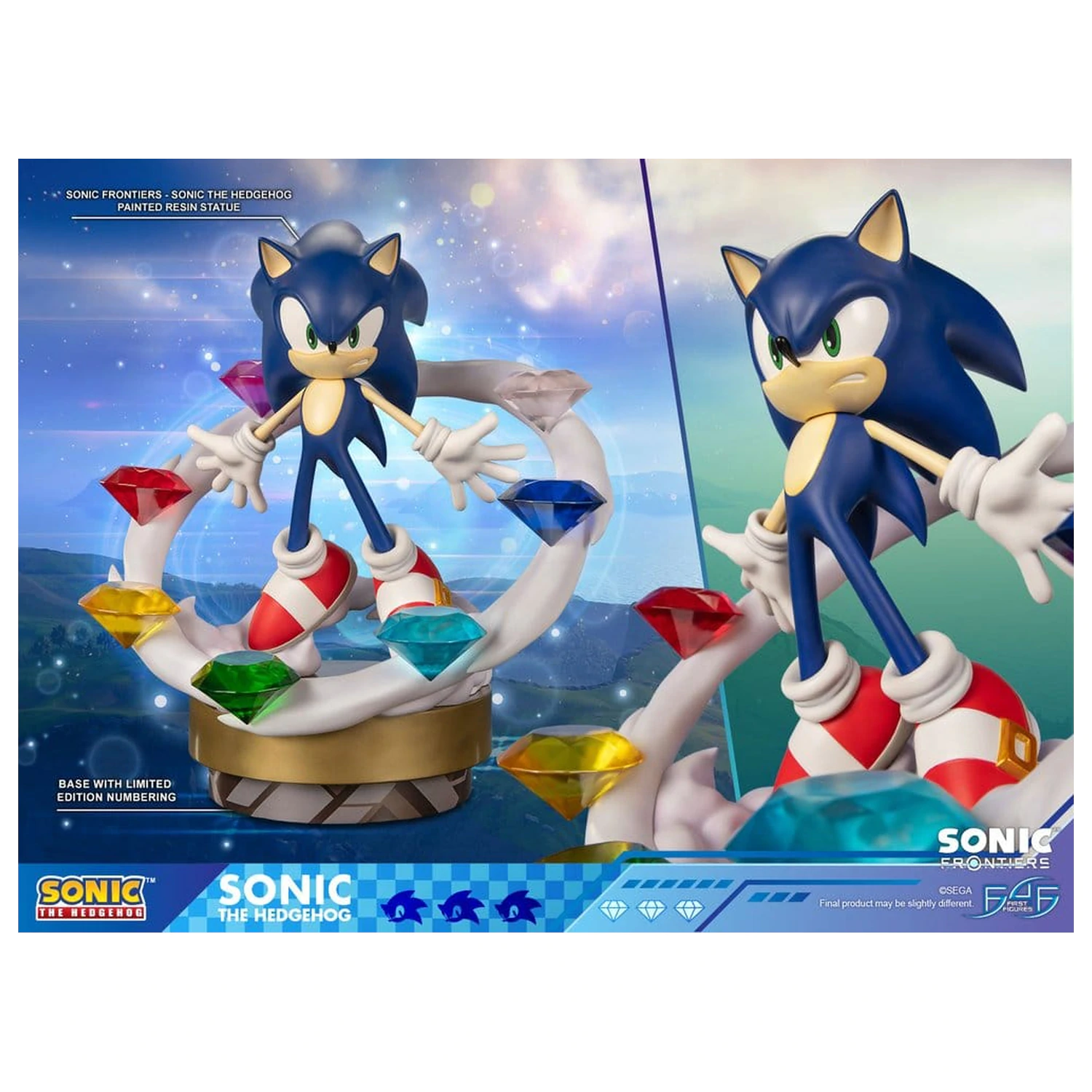 Sonic The Hedgehog Sonic Frontiers resinová socha Sonic 42 cm fotografii produktu