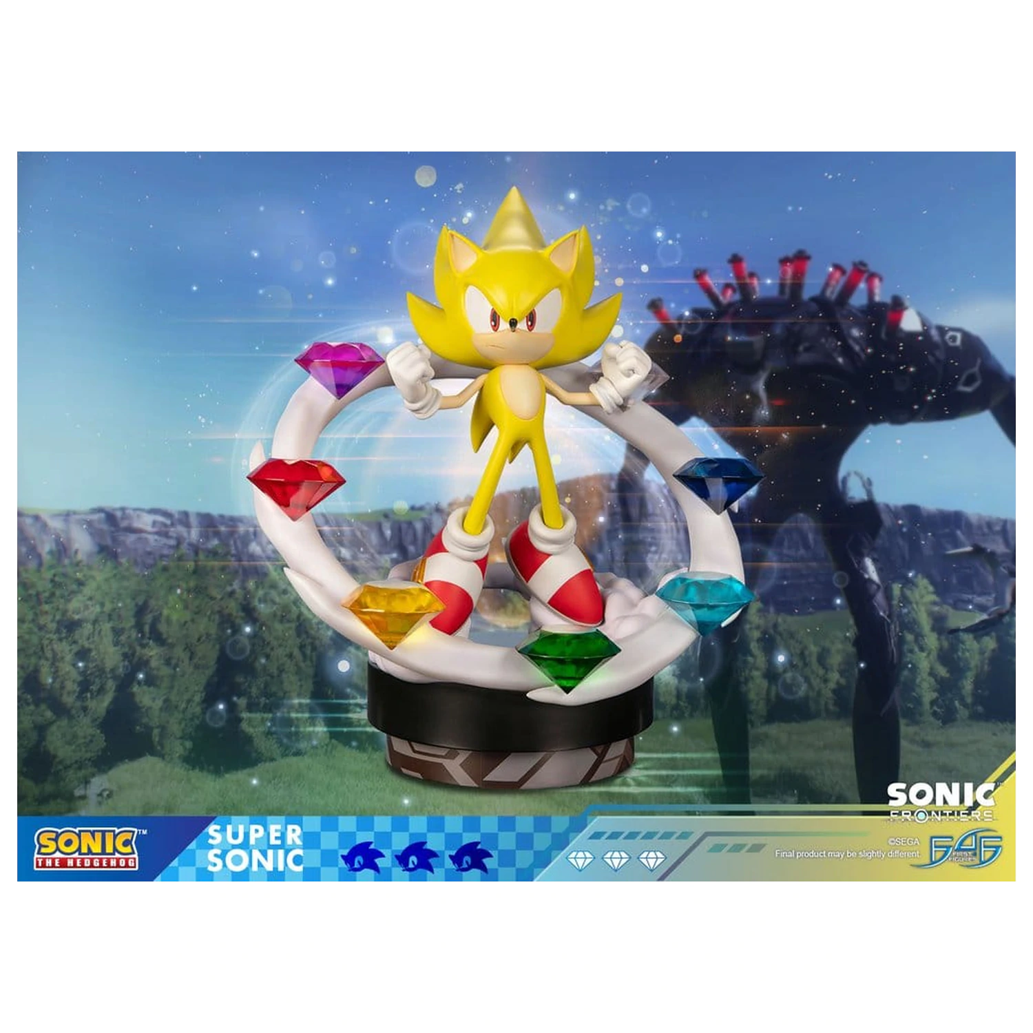 Sonic The Hedgehog Sonic Frontiers resinová socha Super Sonic 45 cm fotografii produktu