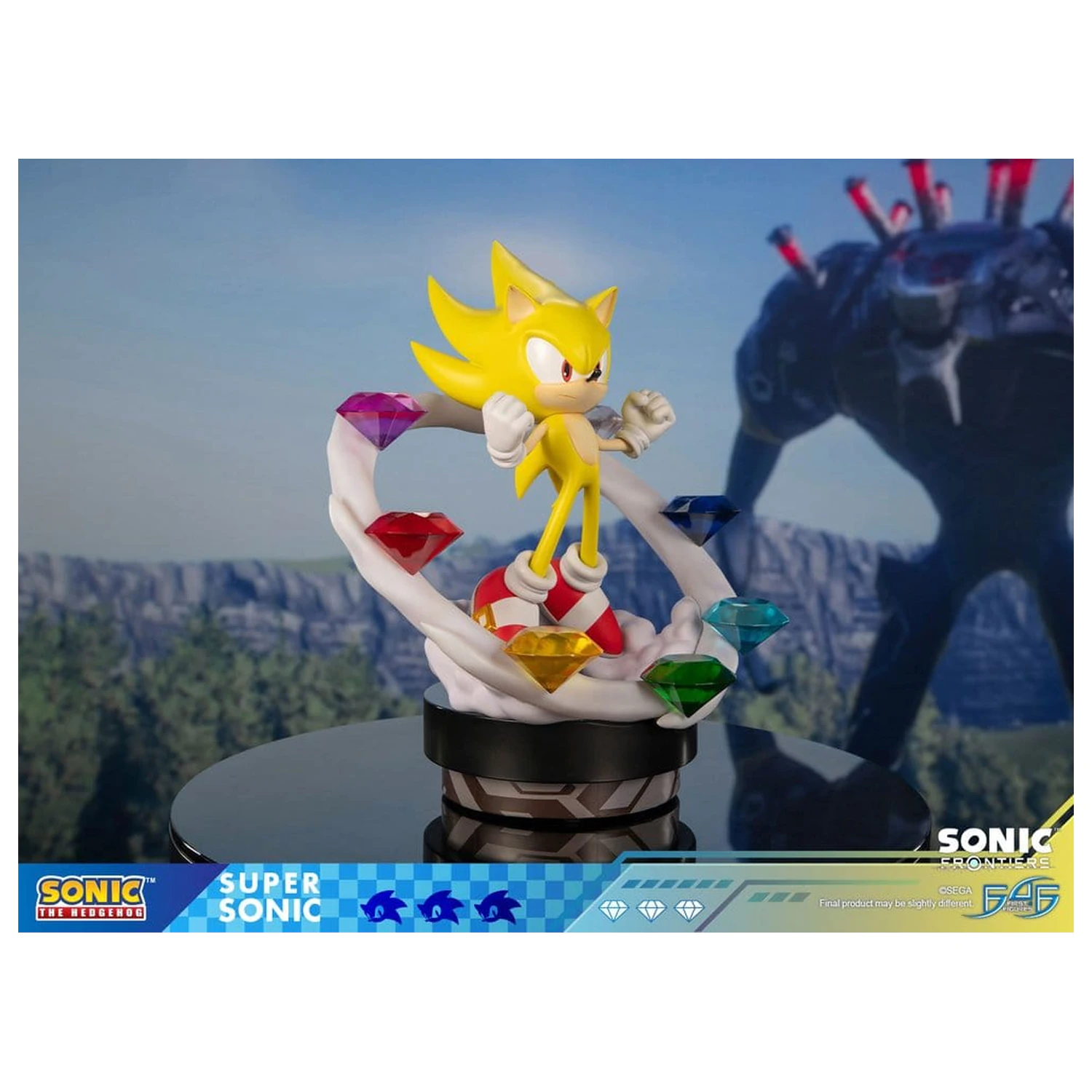 Sonic The Hedgehog Sonic Frontiers resinová socha Super Sonic 45 cm fotografii produktu
