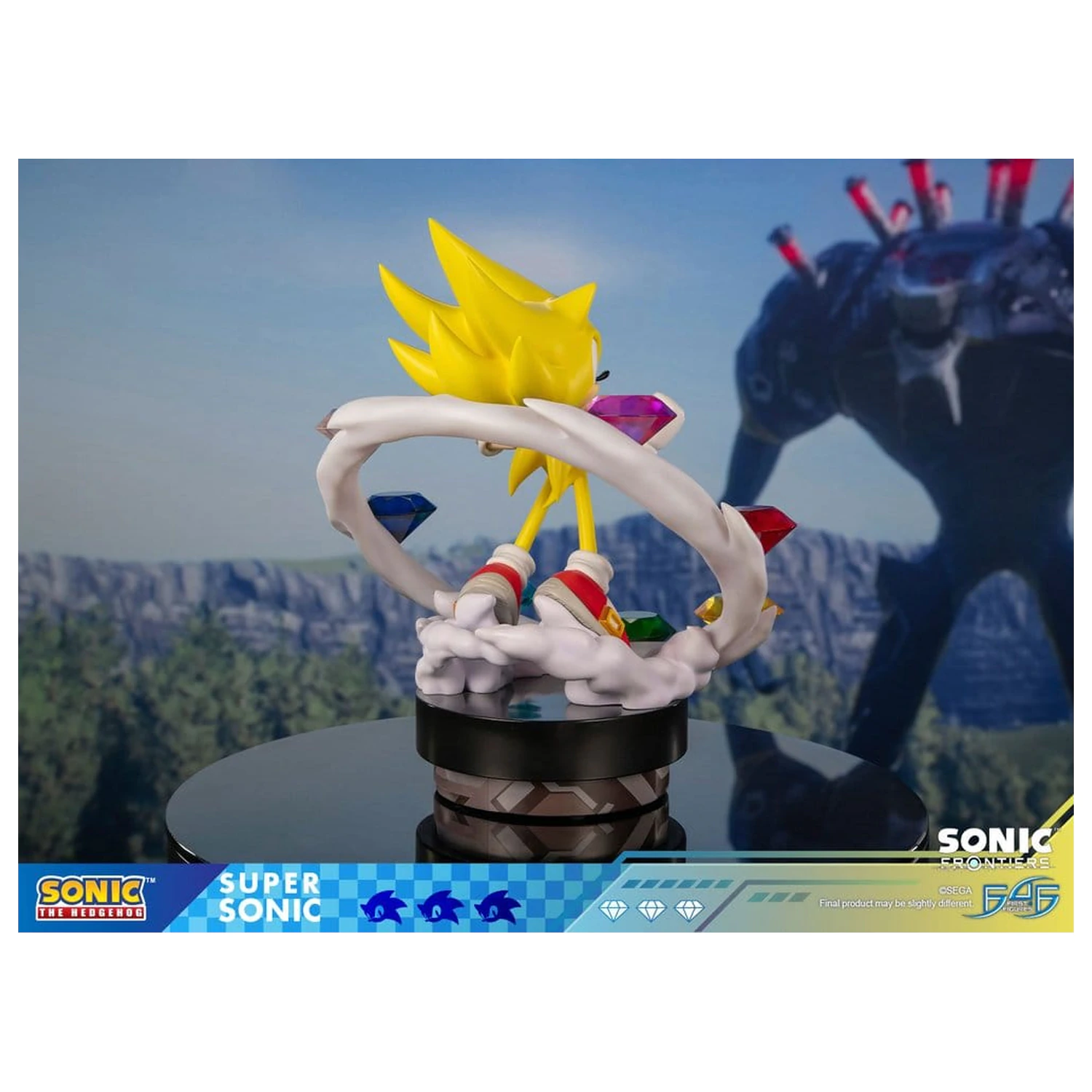 Sonic The Hedgehog Sonic Frontiers resinová socha Super Sonic 45 cm fotografii produktu