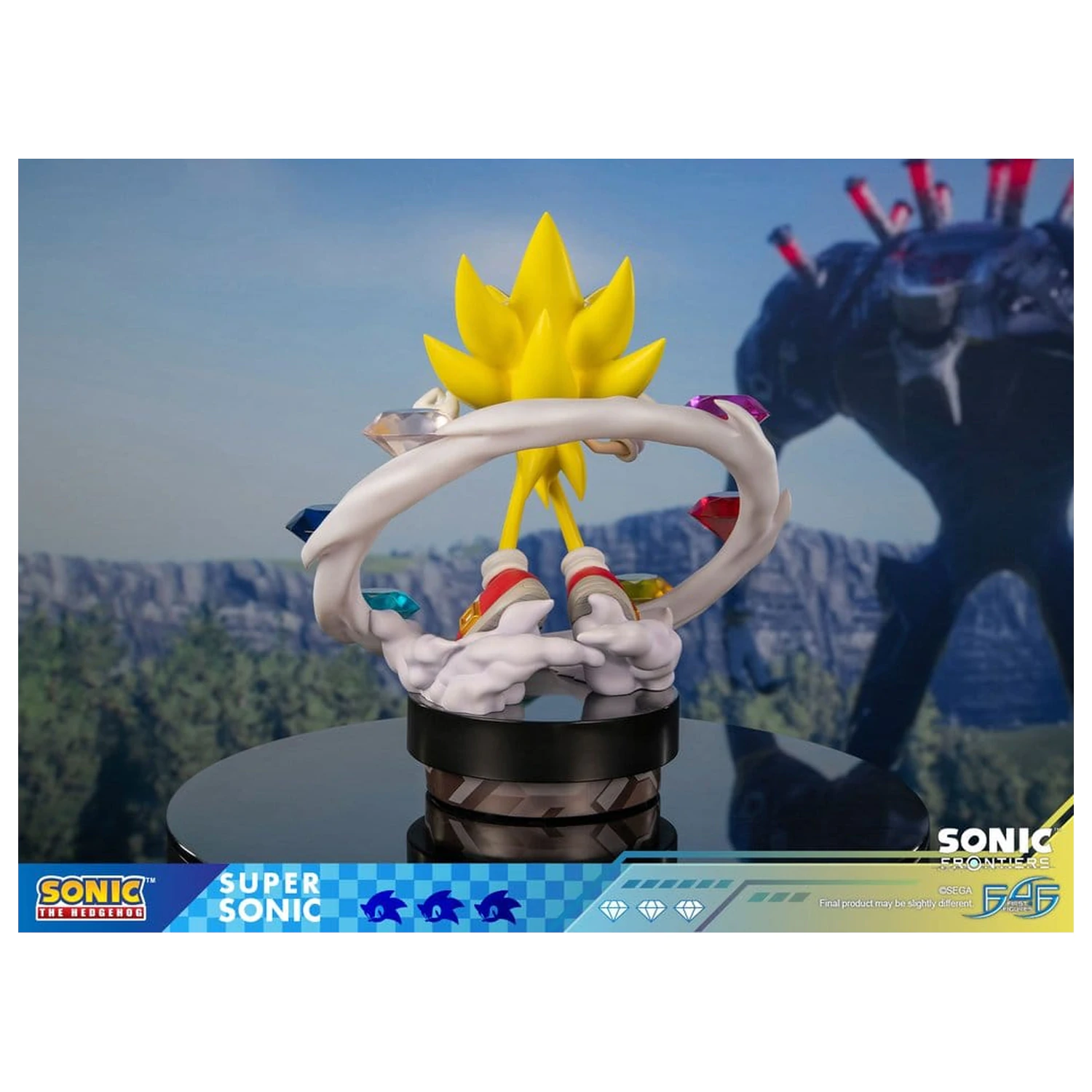 Sonic The Hedgehog Sonic Frontiers resinová socha Super Sonic 45 cm fotografii produktu
