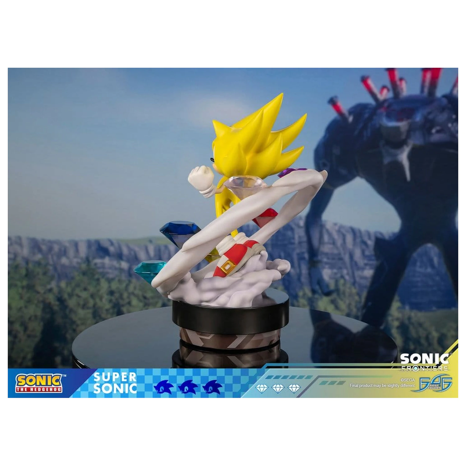 Sonic The Hedgehog Sonic Frontiers resinová socha Super Sonic 45 cm fotografii produktu