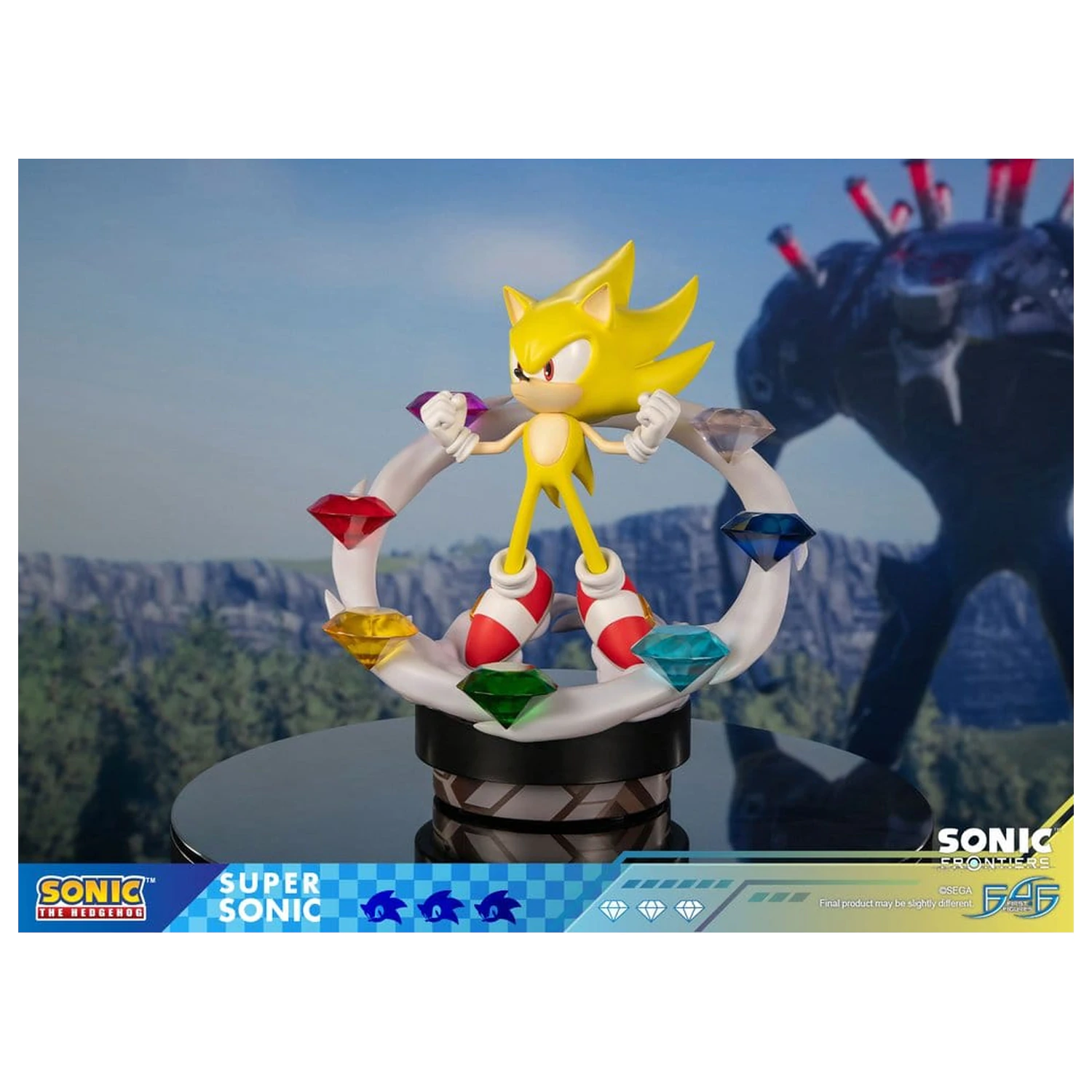 Sonic The Hedgehog Sonic Frontiers resinová socha Super Sonic 45 cm fotografii produktu