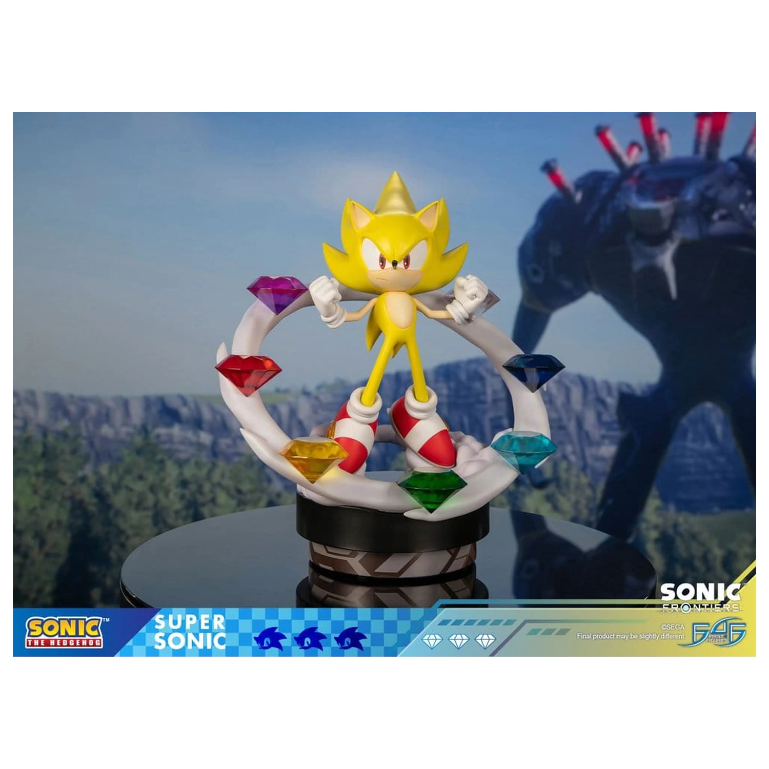 Sonic The Hedgehog Sonic Frontiers resinová socha Super Sonic 45 cm fotografii produktu