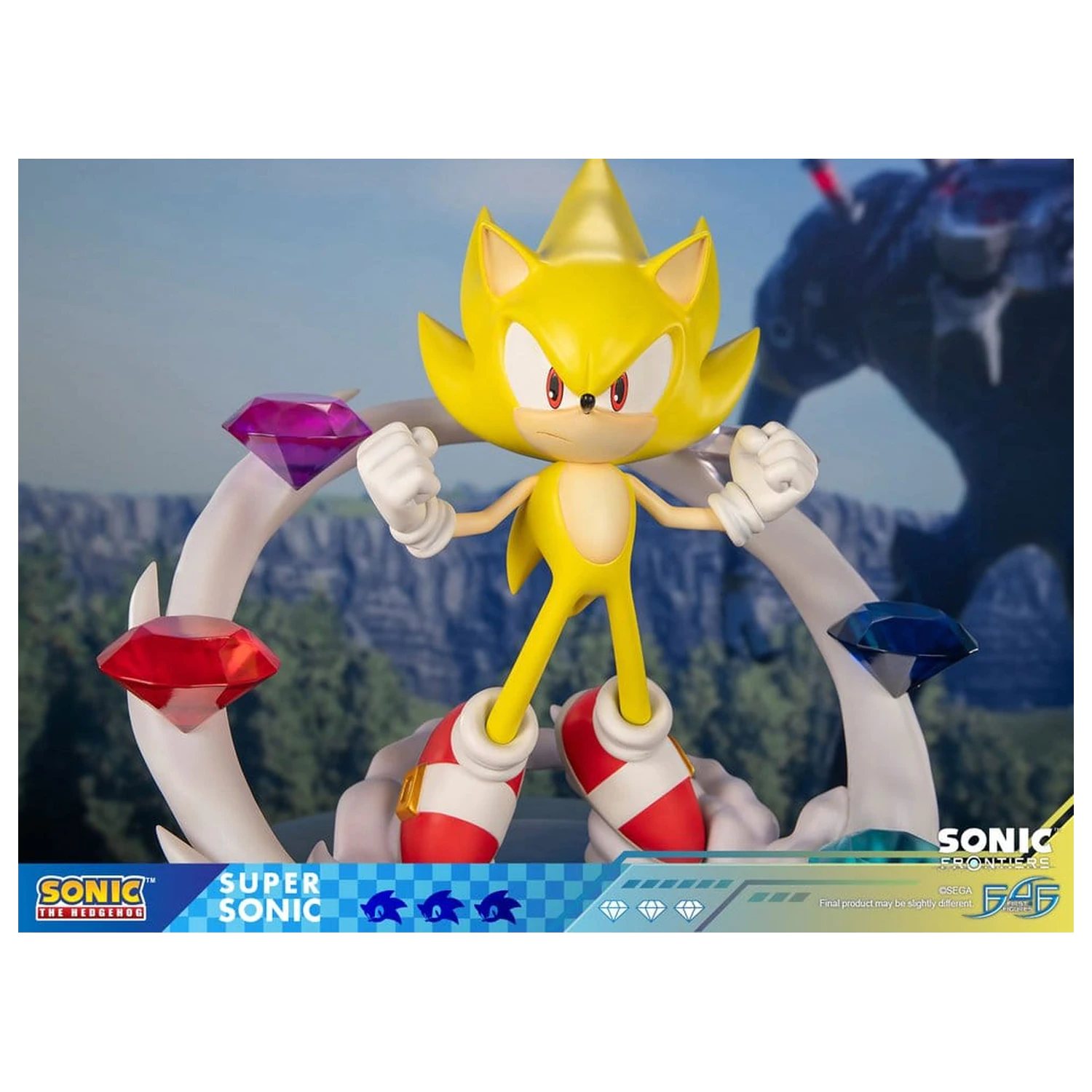 Sonic The Hedgehog Sonic Frontiers resinová socha Super Sonic 45 cm fotografii produktu