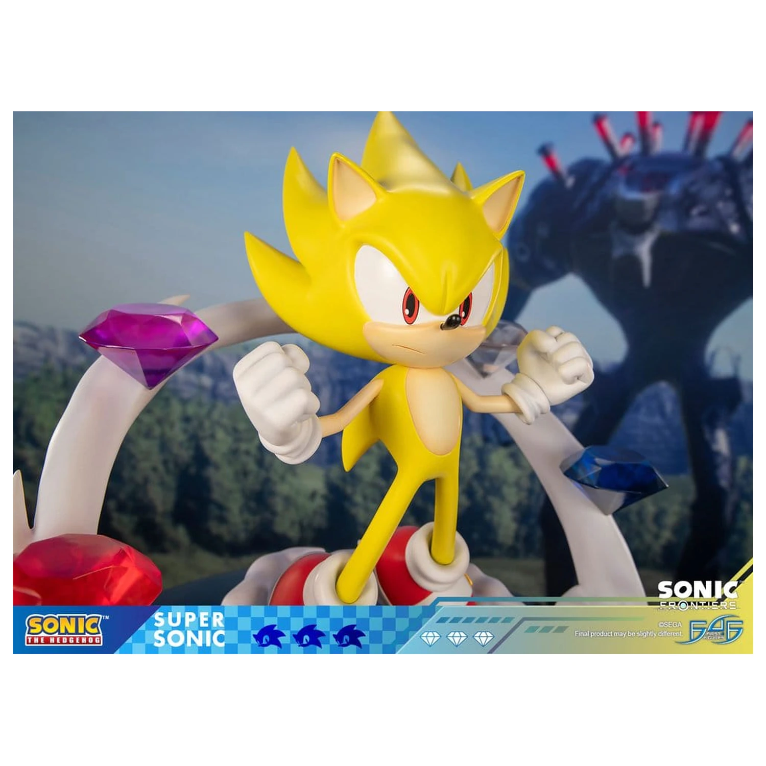 Sonic The Hedgehog Sonic Frontiers resinová socha Super Sonic 45 cm fotografii produktu