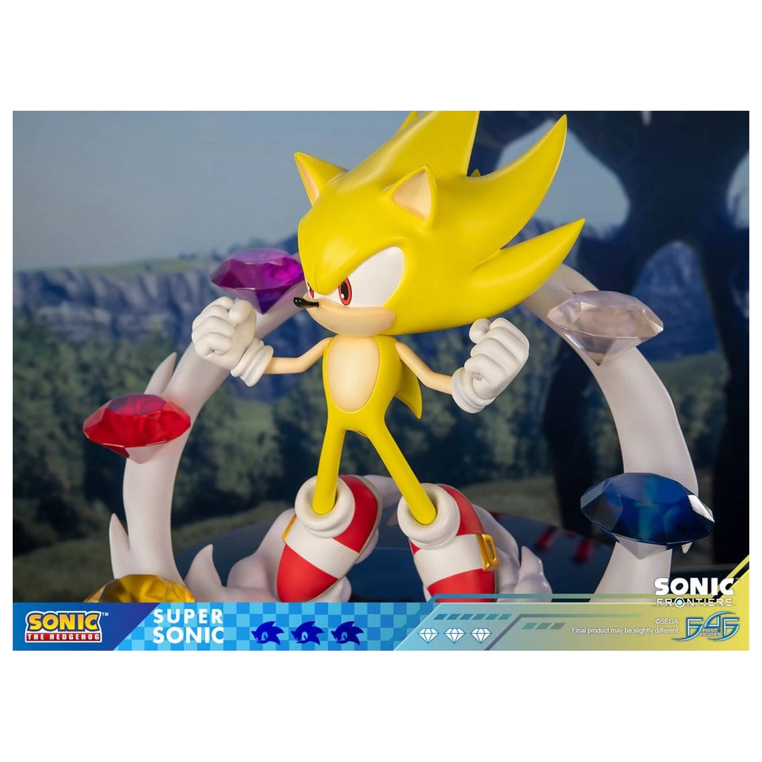 Sonic The Hedgehog Sonic Frontiers resinová socha Super Sonic 45 cm fotografii produktu