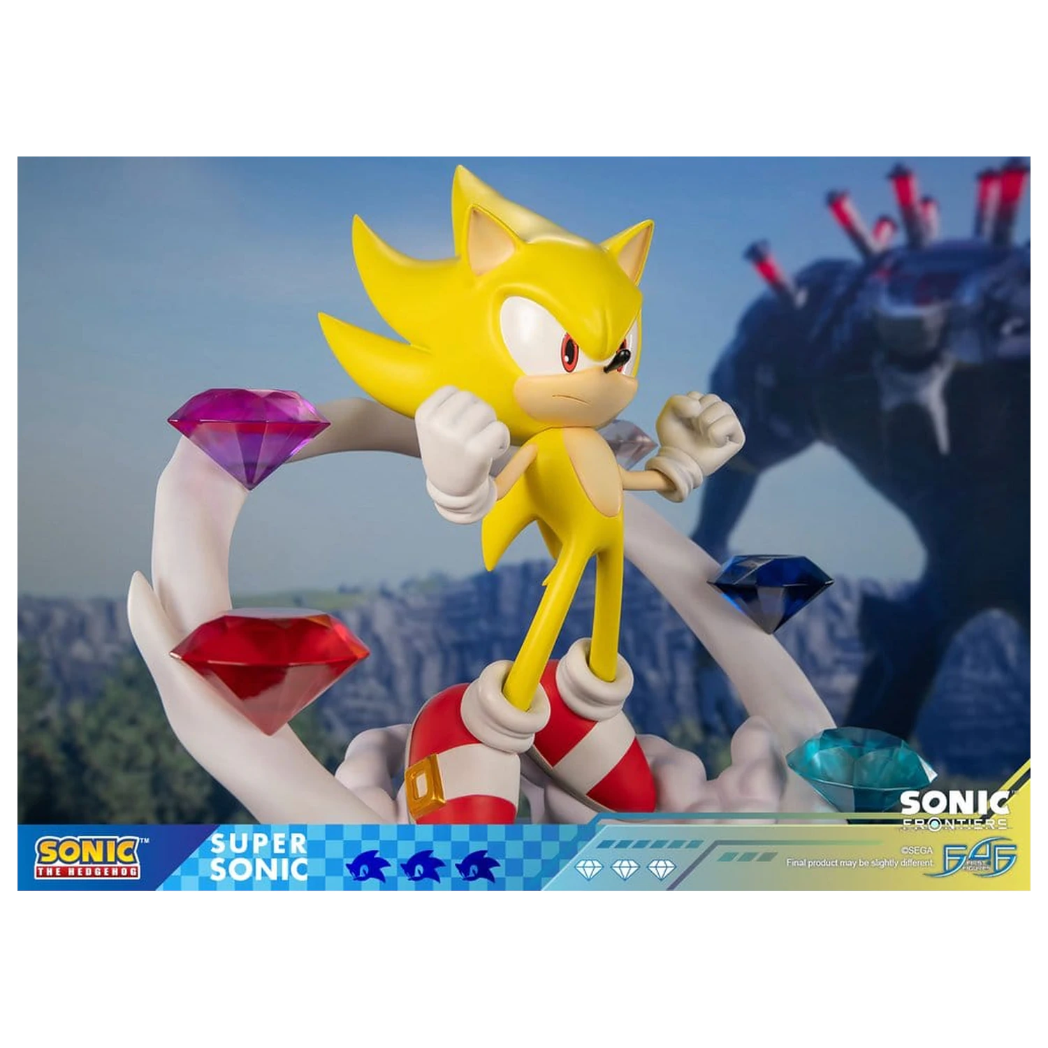 Sonic The Hedgehog Sonic Frontiers resinová socha Super Sonic 45 cm fotografii produktu