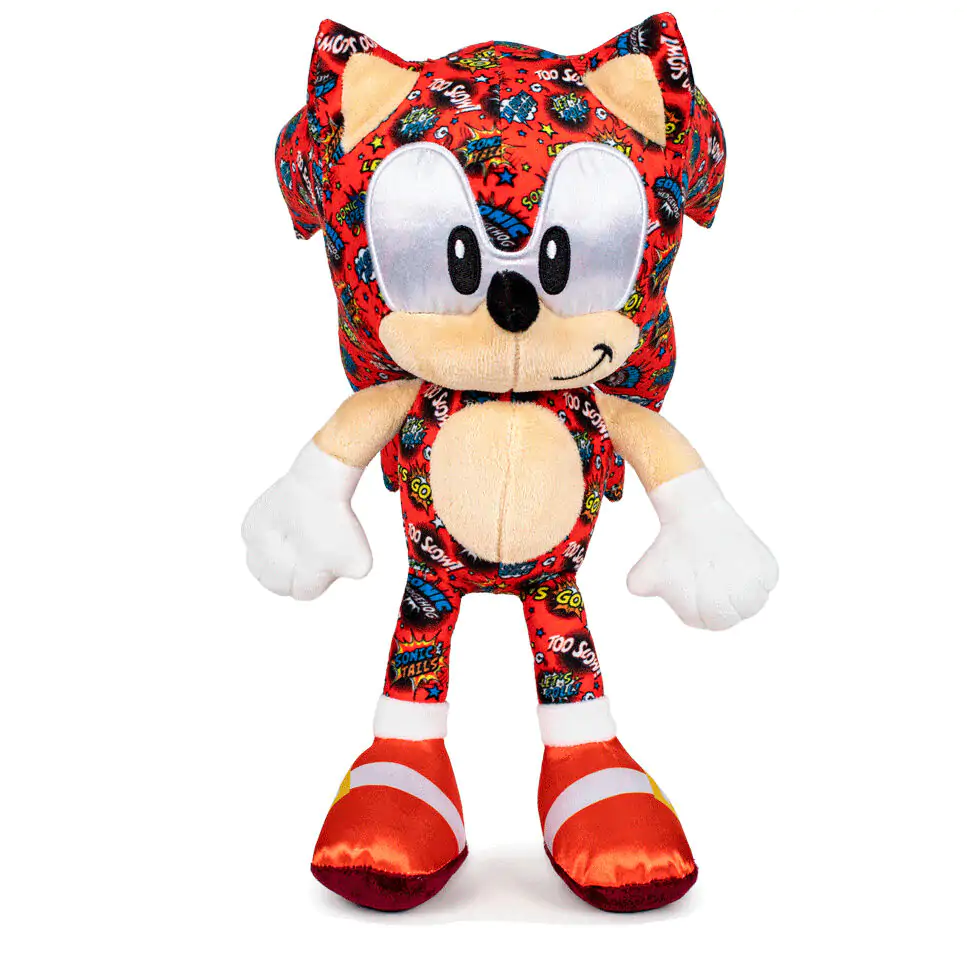 Sonic the Hedgehog Sonic červený komiksový plyšák 30cm fotografii produktu