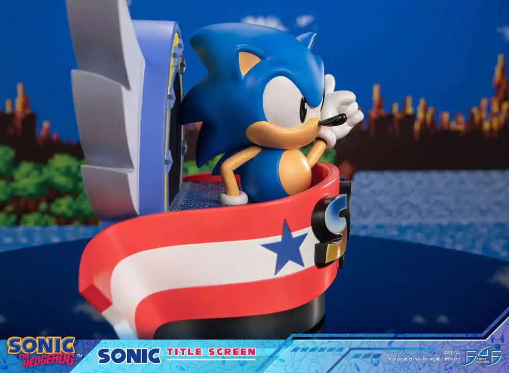 Sonic the Hedgehog Soška Sonic Title Screen 21 cm fotografii produktu