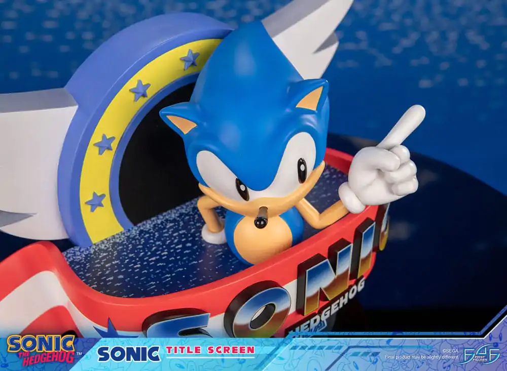 Sonic the Hedgehog Soška Sonic Title Screen 21 cm fotografii produktu