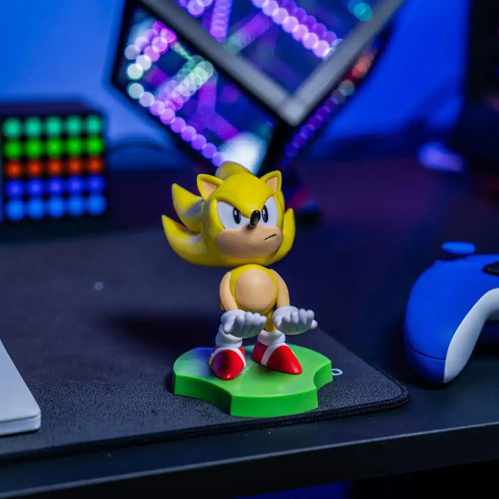 Sonic the Hedgehog Super Sonic mini držák kabelu 10 cm fotografii produktu