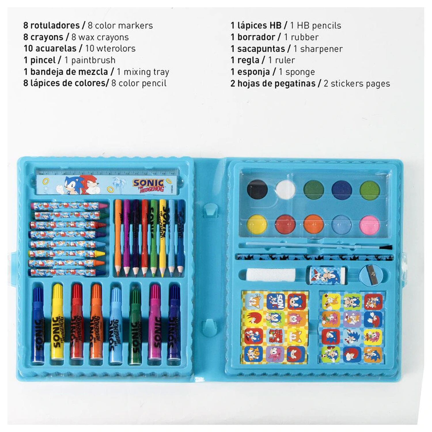 Sonic the Hedgehog omalovánky pouzdro na psací potřeby fotografii produktu