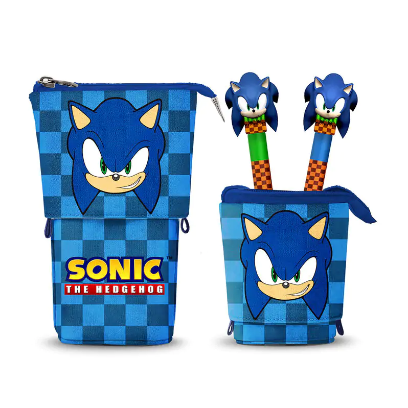 Penál Sonic the Hedgehog + tužka + pero fotografii produktu