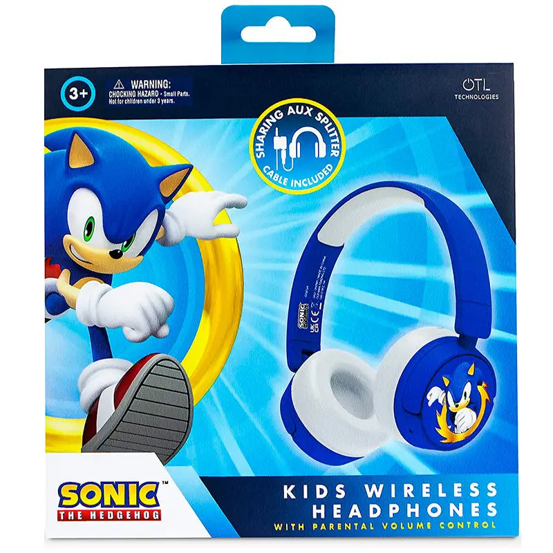 Bezdrátová dětská sluchátka Sonic the Hedgehog fotografii produktu