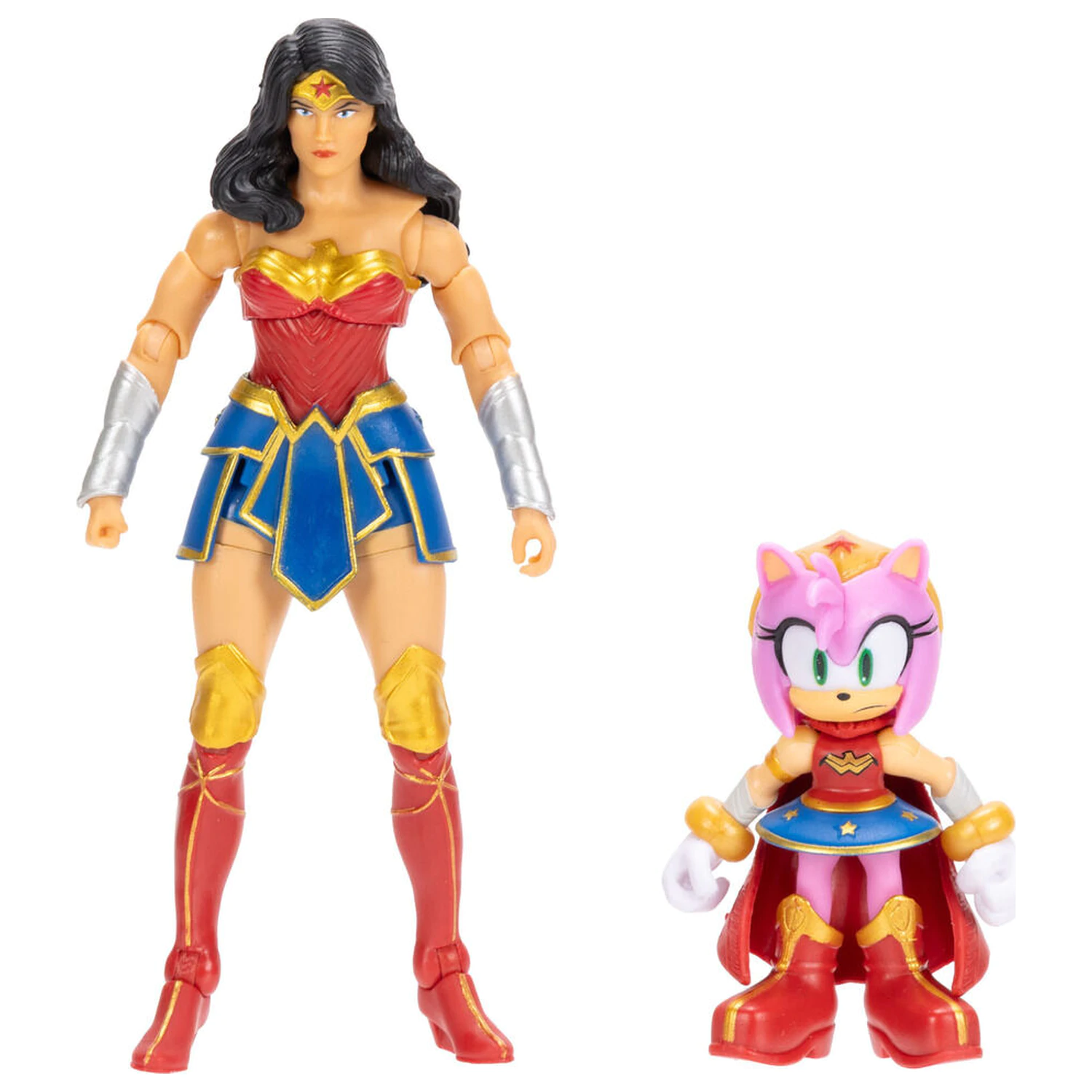 Sonic The Hedgehog x Dc Comics Amy & Wonder Woman figurka fotografii produktu