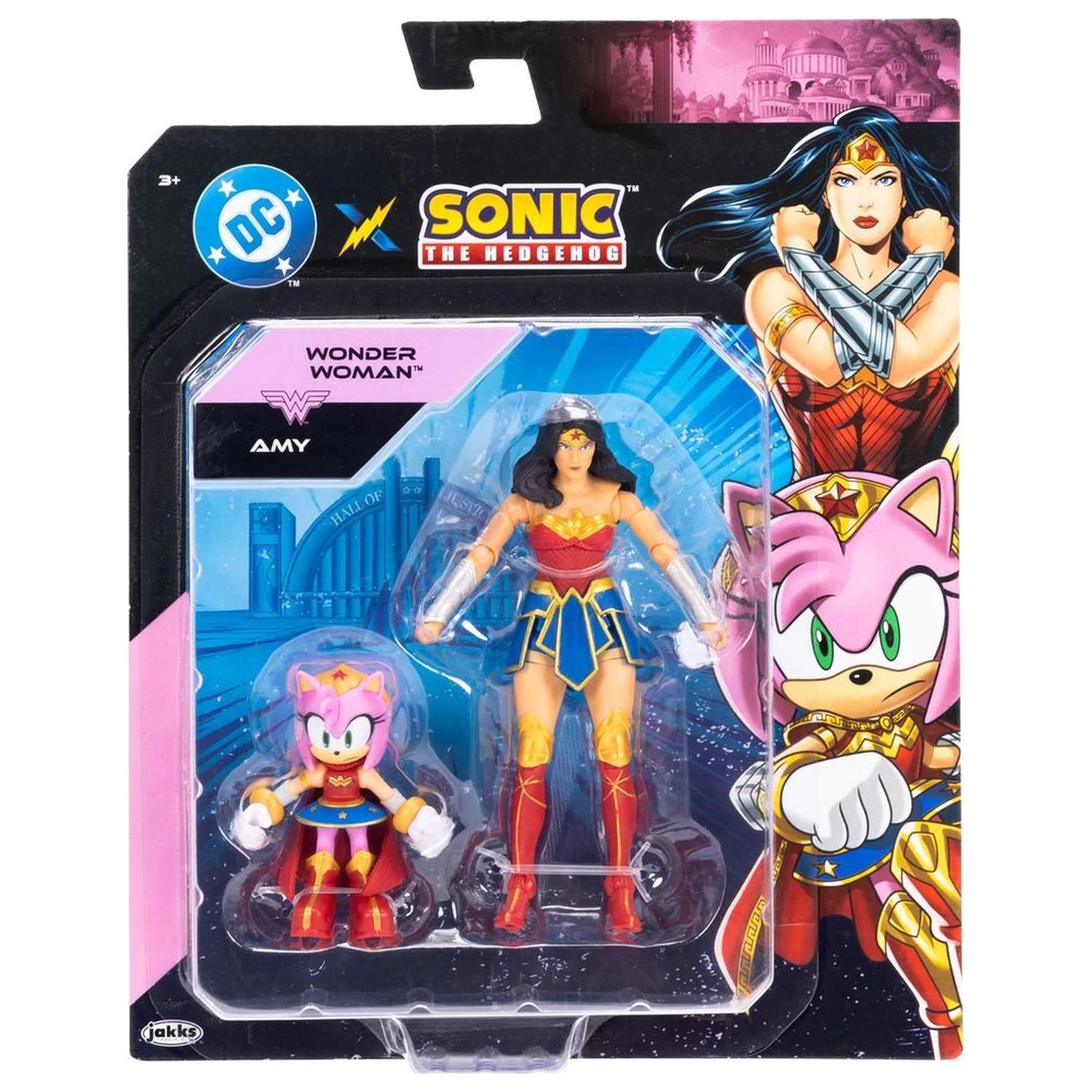 Sonic The Hedgehog x Dc Comics Amy & Wonder Woman figurka fotografii produktu