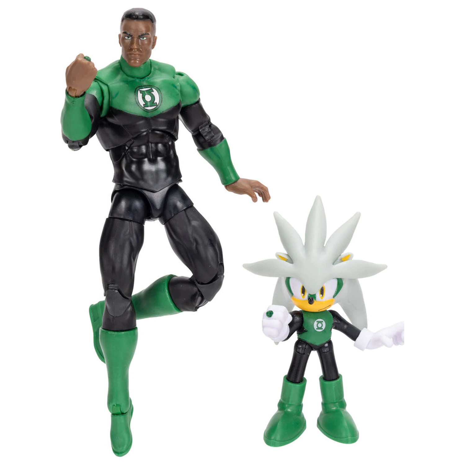 Sonic The Hedgehog x DC Comics Silver & Green Lantern figurka fotografii produktu