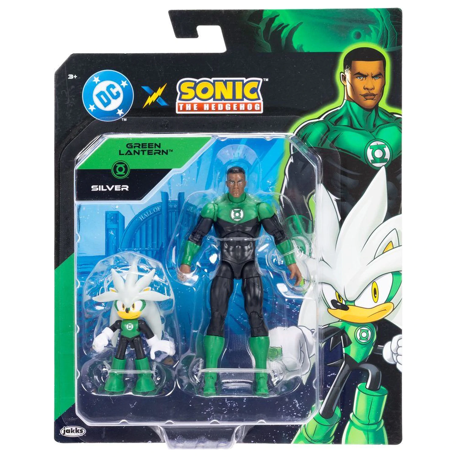 Sonic The Hedgehog x DC Comics Silver & Green Lantern figurka fotografii produktu
