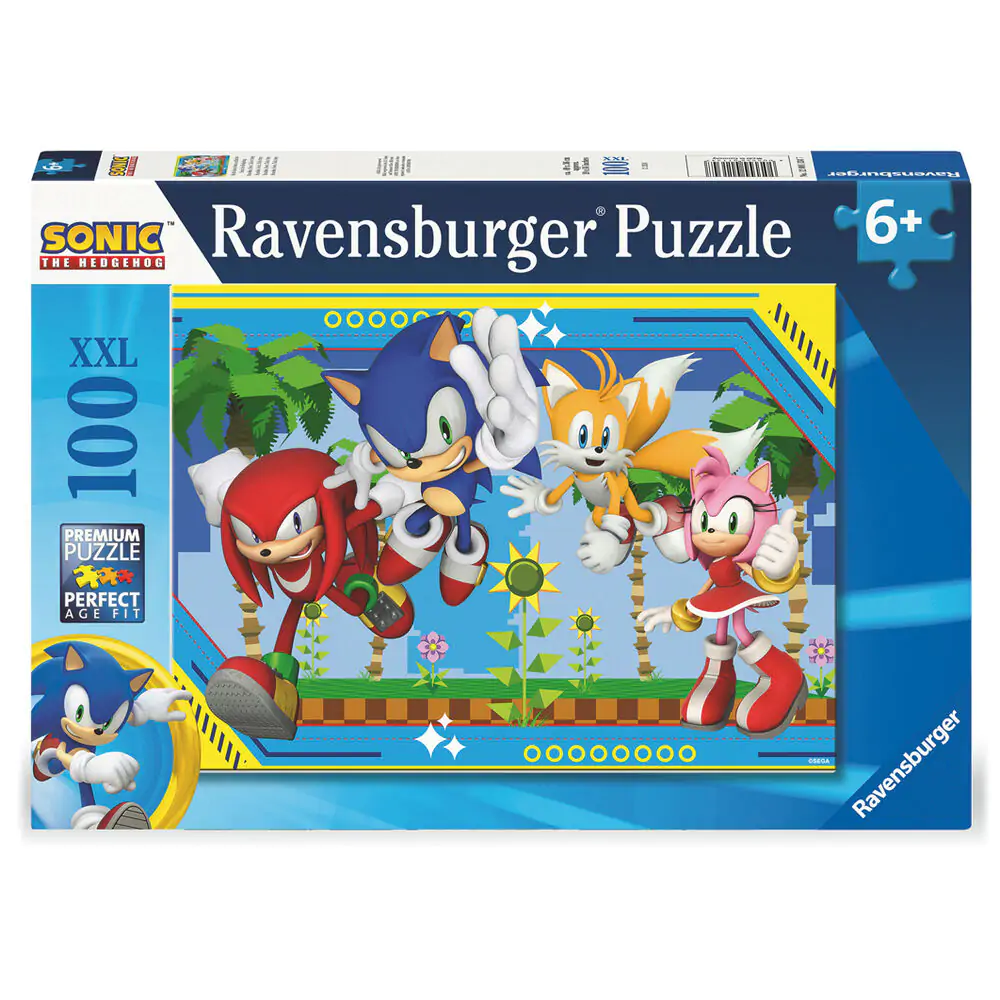 Sonic the Hedgehog XXL puzzle 100 dílků fotografii produktu