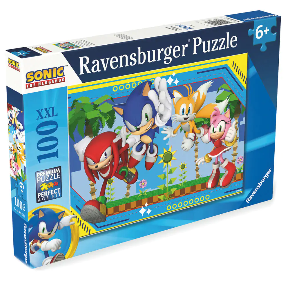 Sonic the Hedgehog XXL puzzle 100 dílků fotografii produktu