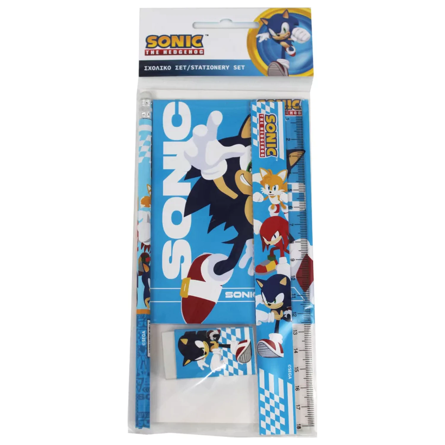 Sonic Trio Stationery Set - 5 kusů fotografii produktu