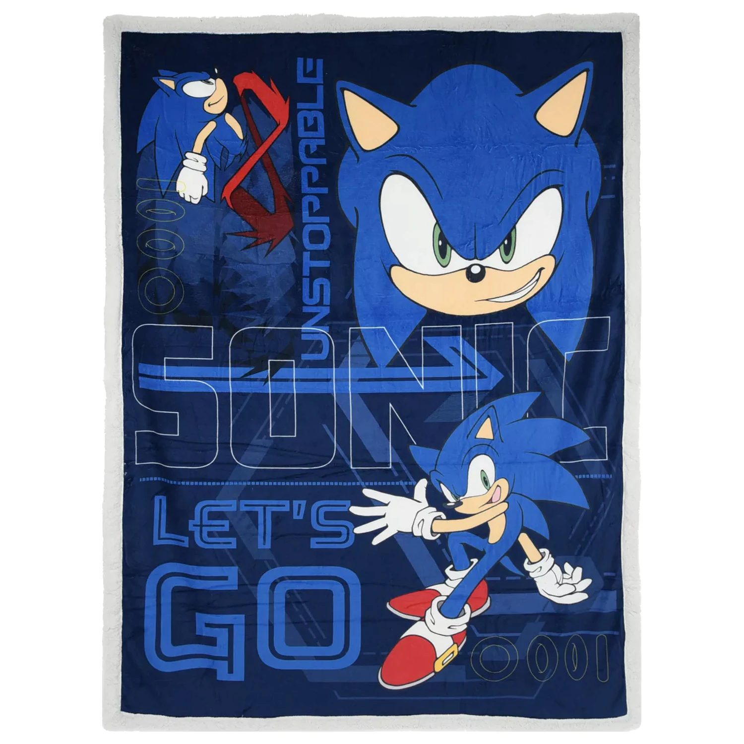 Sonic Unstoppable deka sherpa 140x190 cm fotografii produktu
