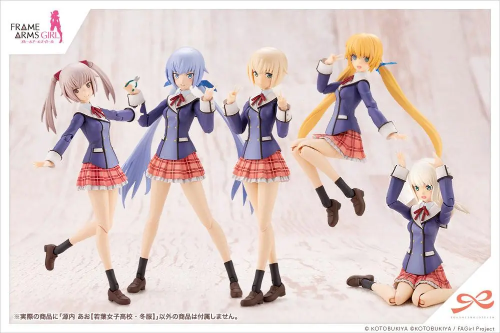 Sousai Shojo Teien Plastikový Model Kit 1/10 Ao Gennai Wakaba Girls&#039; High School Zimní Oblečení 16 cm fotografii produktu