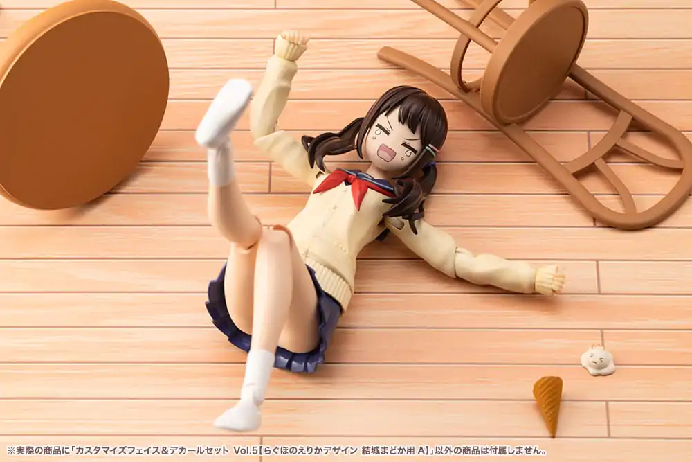 Sousai Shojo Teien Model Kit Accessory Set 1/10 Sada přizpůsobených obličejů a obtisků Vol. 5 Designed by Raguhonoerika For Madoka Yuki A fotografii produktu