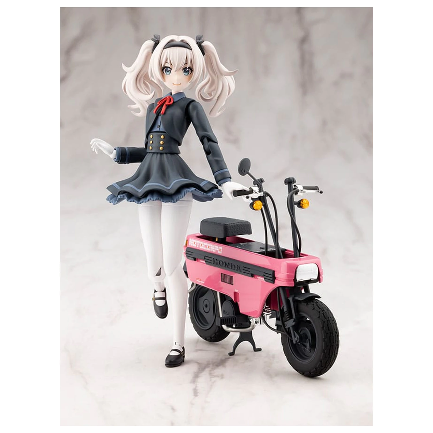 Sousai Shojo Teien Plastiková modelová stavebnice 1/10 Emma Koishikawa Nocturne s Honda AB12 Motocompo 14 cm fotografii produktu