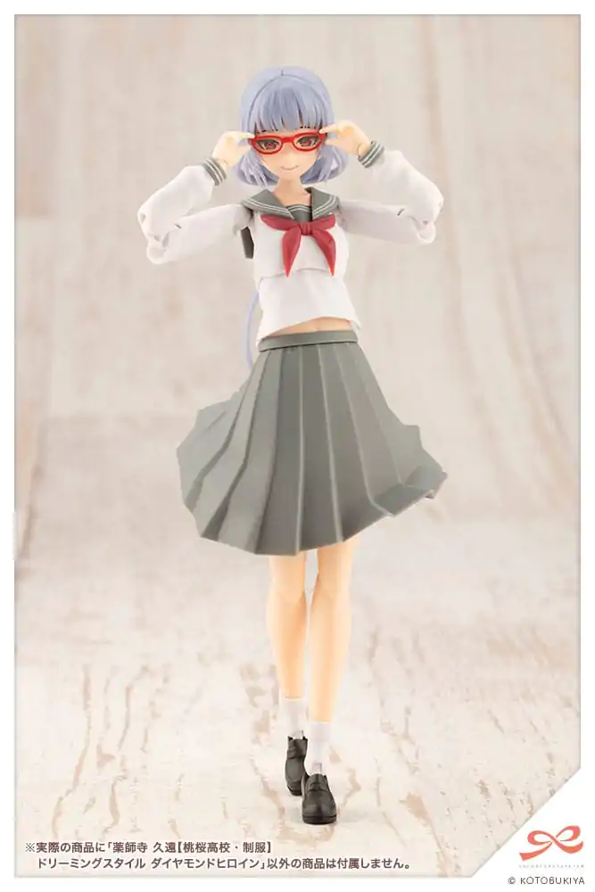 Sousai Shojo Teien Plastic Model Kit 1/10 Kuon Yakushiji Toudou High School Uniform Dreaming Style Diamond Heroine 16 cm Plastiková modelová stavebnice fotografii produktu