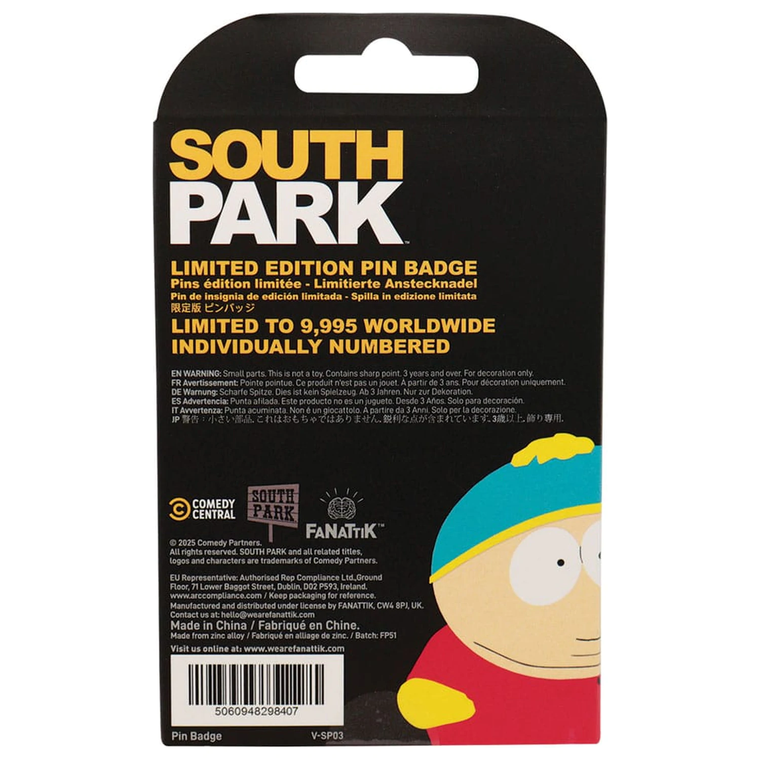 South Park odznáček Cartman Police Limited Edition fotografii produktu
