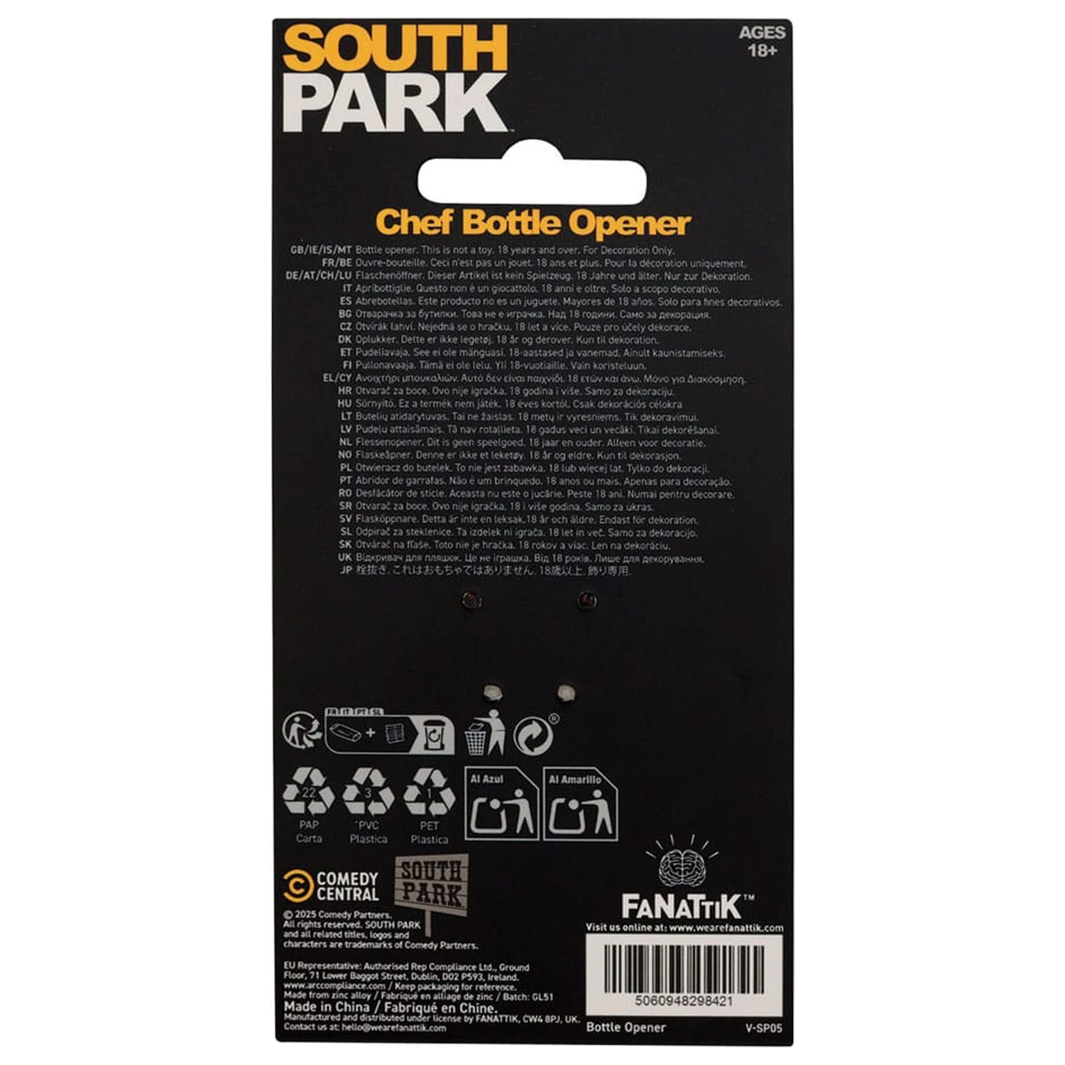 South Park Otvírák na lahve Chef fotografii produktu
