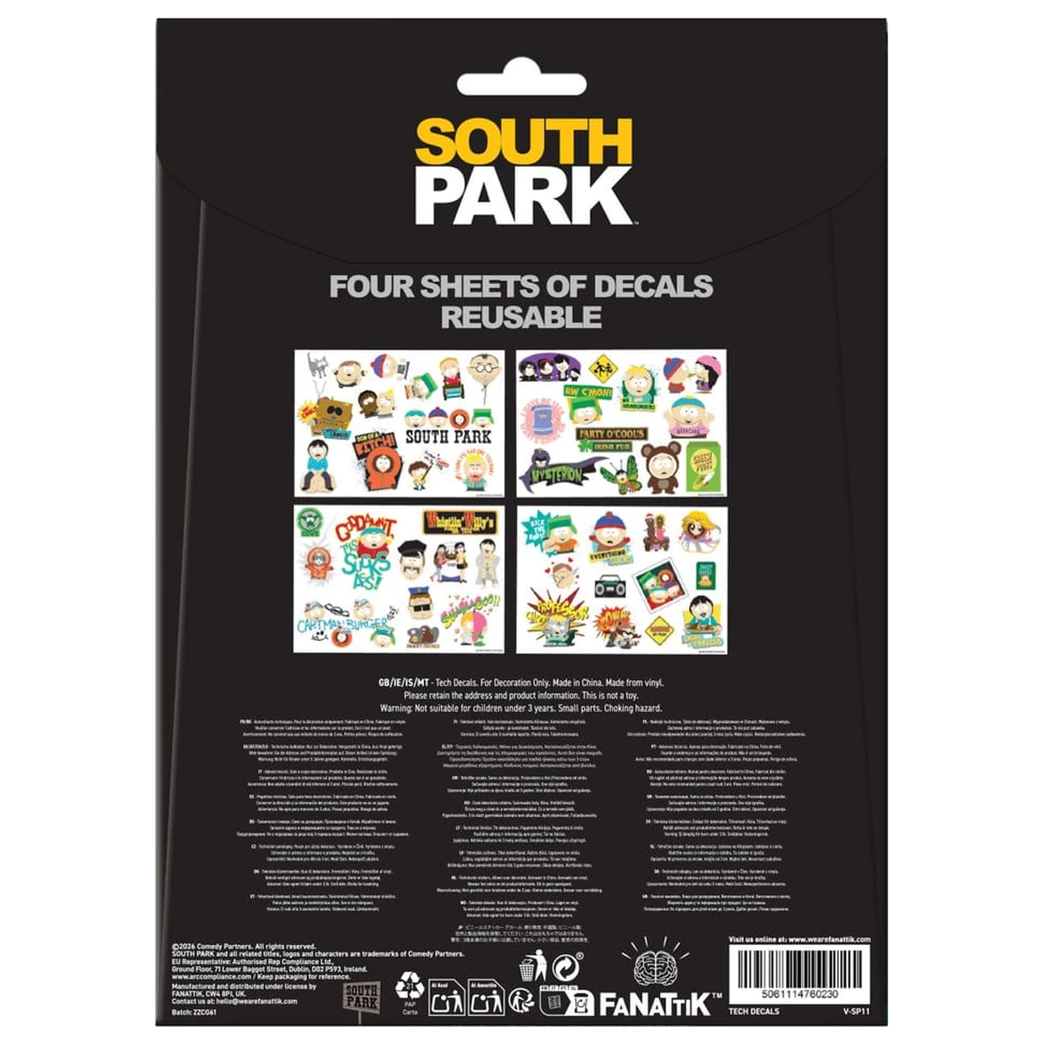 South Park Technické nálepky balení fotografii produktu