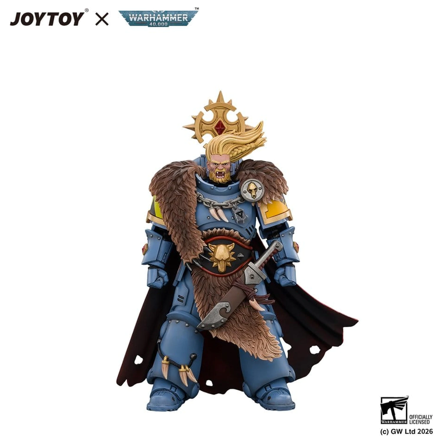 Space Marine akční figurka Space Wolves Wolf Guard Battle Leader 12 cm fotografii produktu