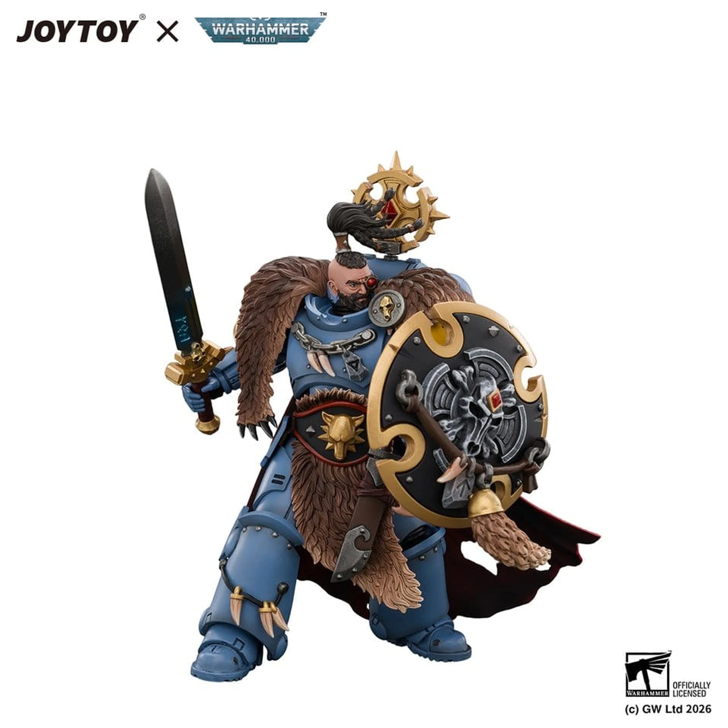 Space Marine akční figurka Space Wolves Wolf Guard Battle Leader 12 cm fotografii produktu