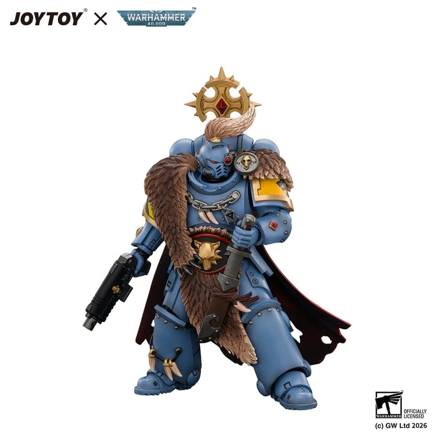 Space Marine akční figurka Space Wolves Wolf Guard Battle Leader 12 cm fotografii produktu
